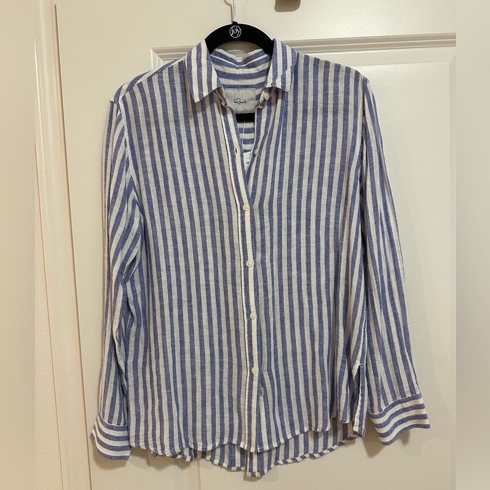 NWT Rails Striped Button Down Shirt, Size XS